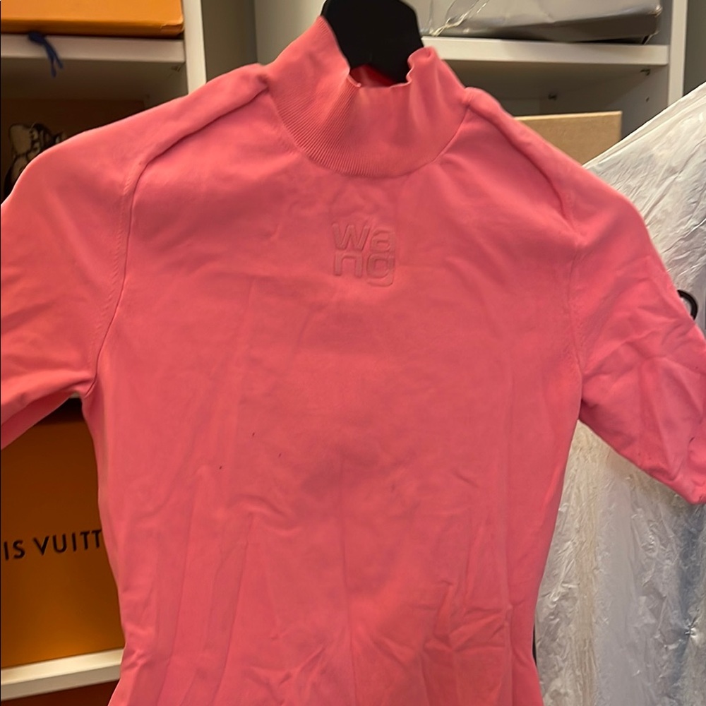 Wang Pink Turtleneck Sweater
